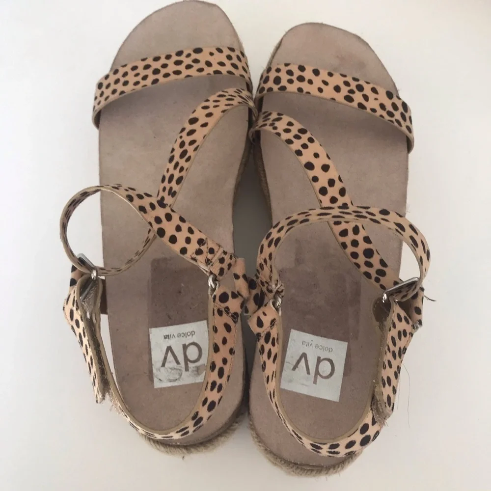 Dolce Vida animal print espadrille NWOT size 9.5